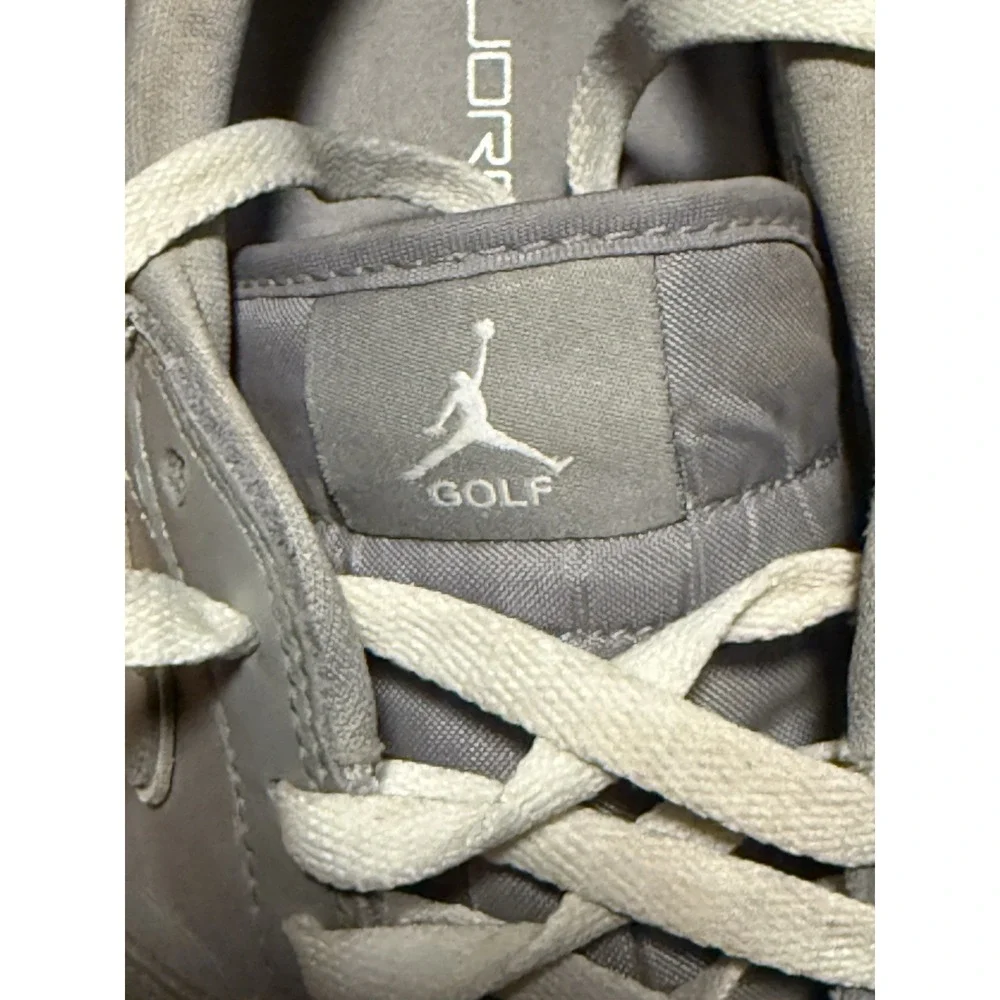 Jordan 1 Grey Nike Golf Shoes Men's Size 10 Spikeless Sneaker